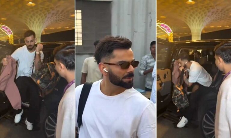 Virat Kohli spotted at Mumbai Airport for Vijay Hazare Trophy