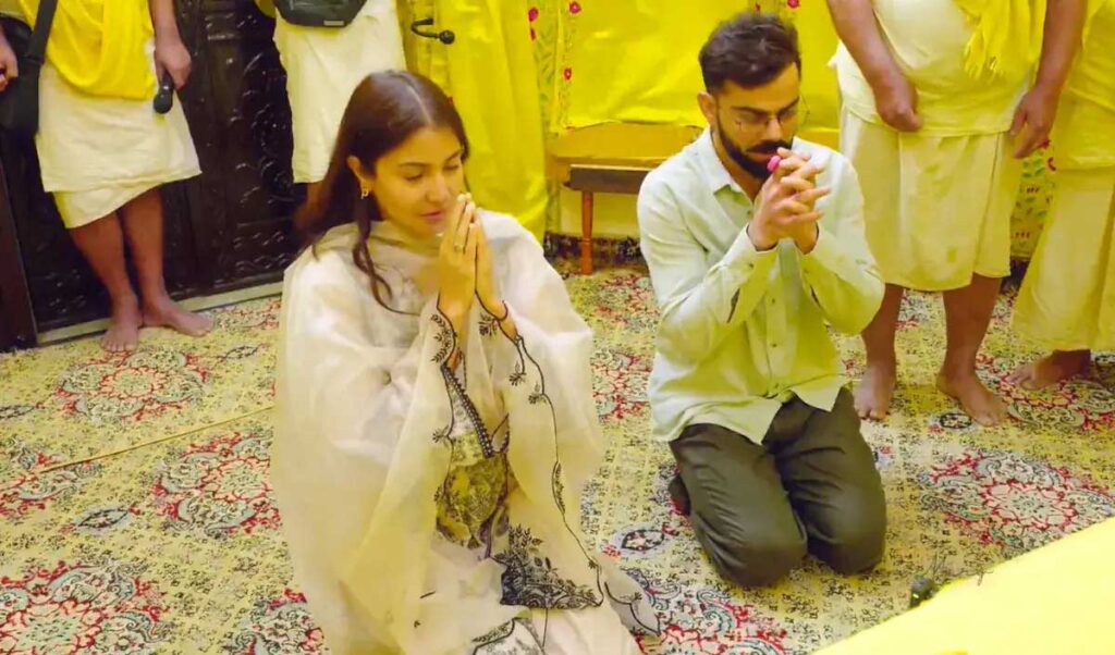 Virat Kohli and Anushka Sharma in Vrindavan